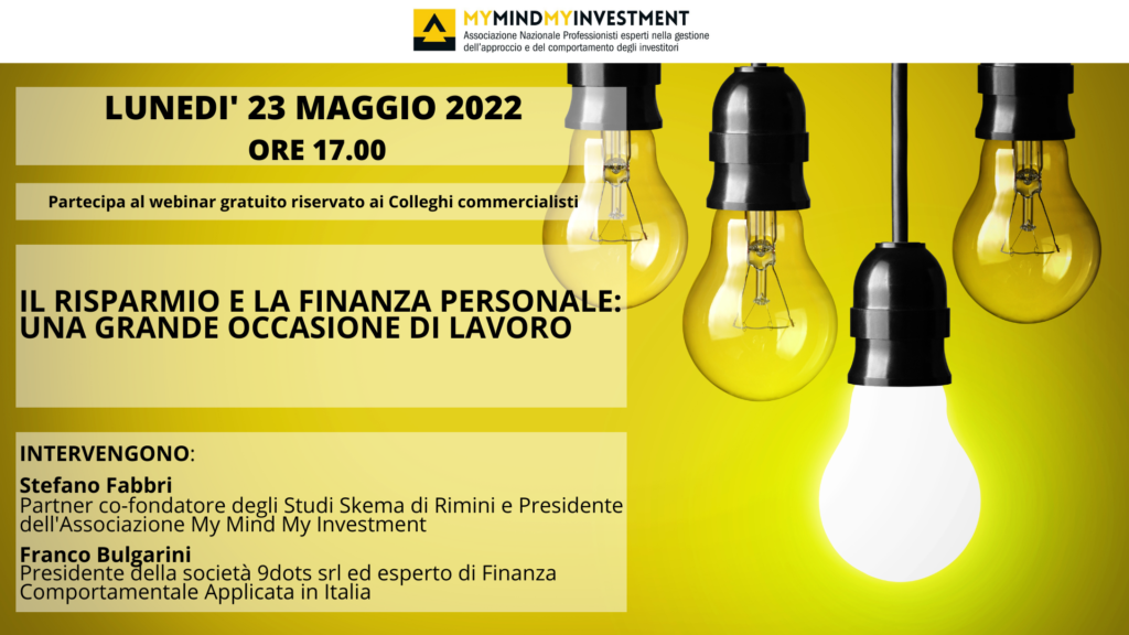 il risparmio e la finanza personale come grande occasione di lavoro